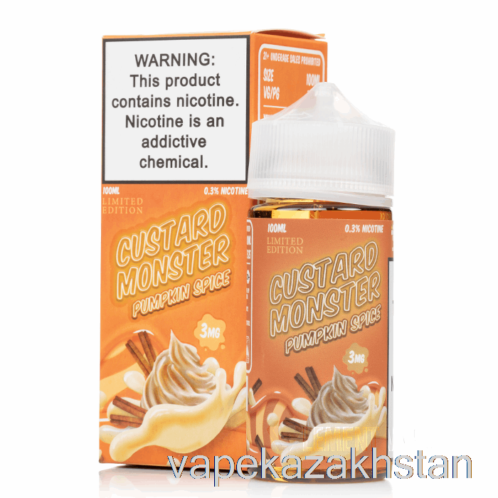 Vape Disposable Pumpkin Spice - Custard Monster - 100mL 0mg